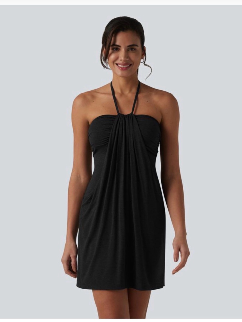 Halara Women’s Black Halter Dress size small